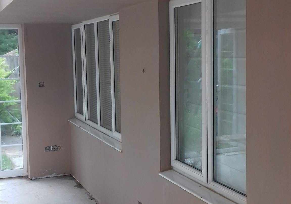 Plastered extension